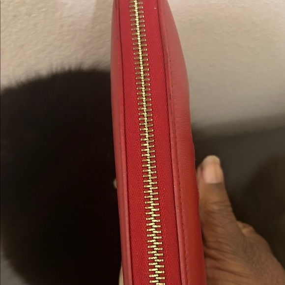 YSL Red Leather Wallet - Picture 8 of 10